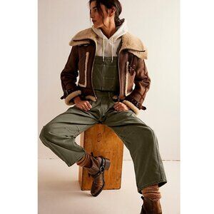 Free People We The Free Good Luck Barrel Overalls